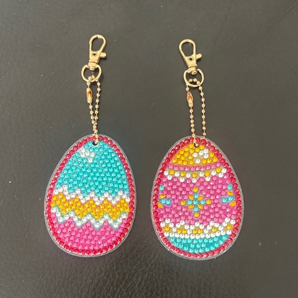 Handmade Easter Egg Keychain Set - Picture 3 of 3
